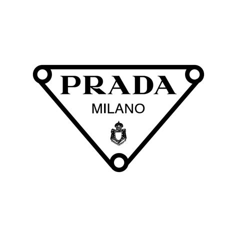 prada triangle logo.